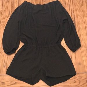 Long Sleeve Off the Shoulder Romper